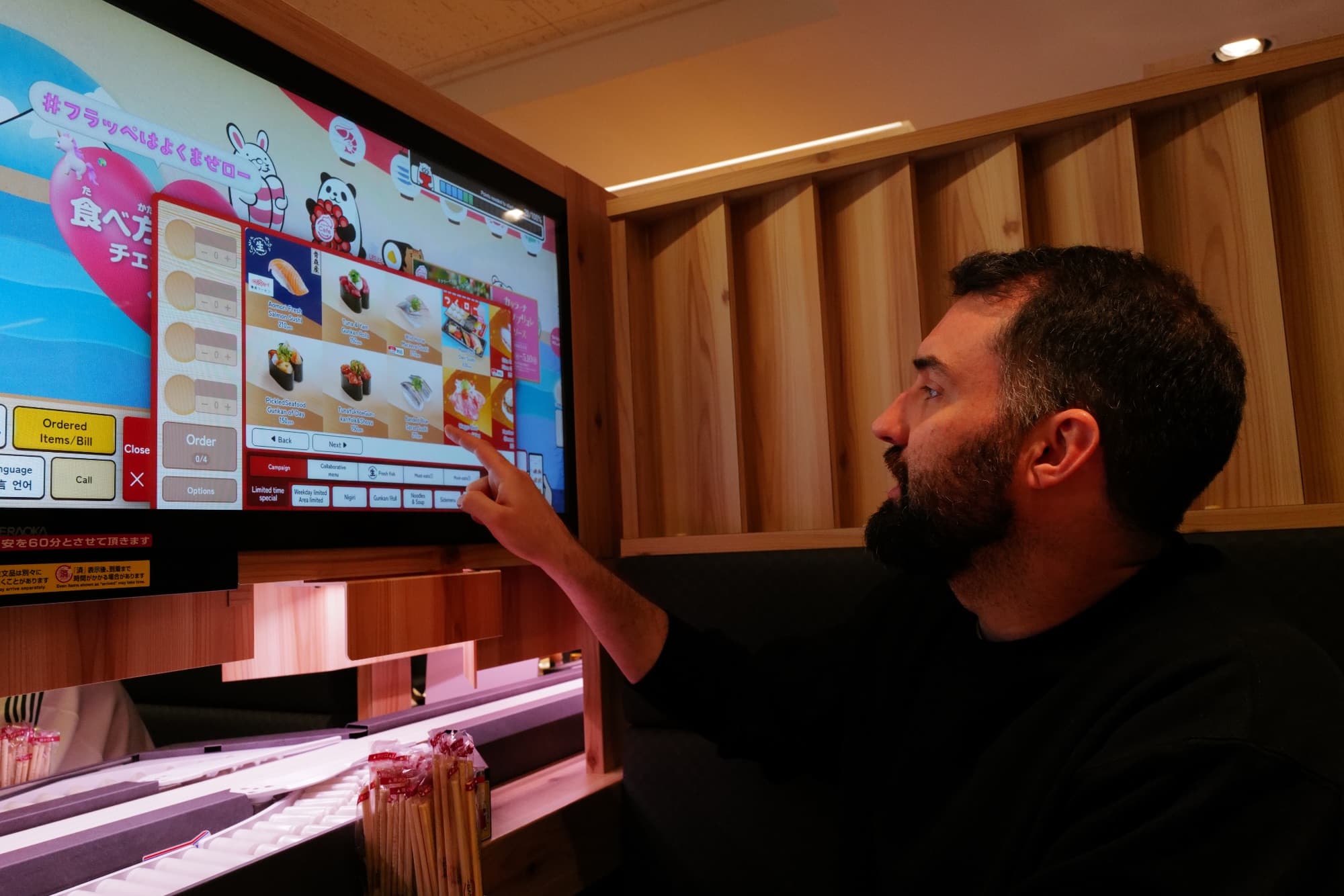 Play a game, win sushi. Eat more sushi, get the chance to play a game.
